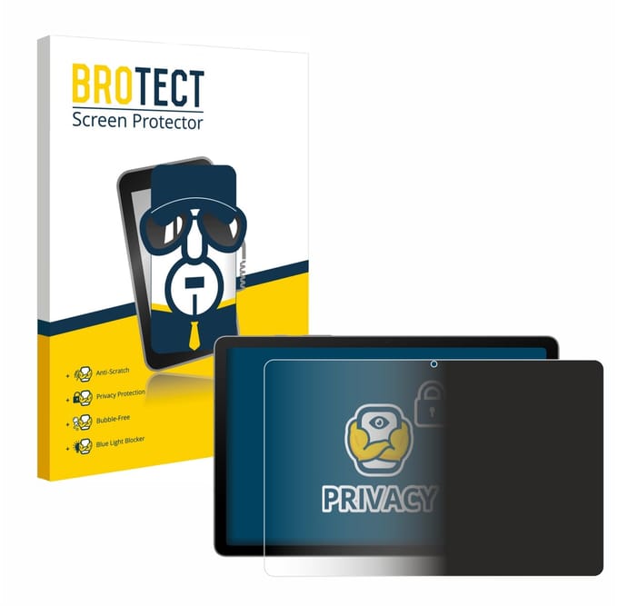 BROTECT - privacy screenprotector voor Samsung Galaxy Tab S10 Lite - Folie Beschermfolie Blauwlichtfilter