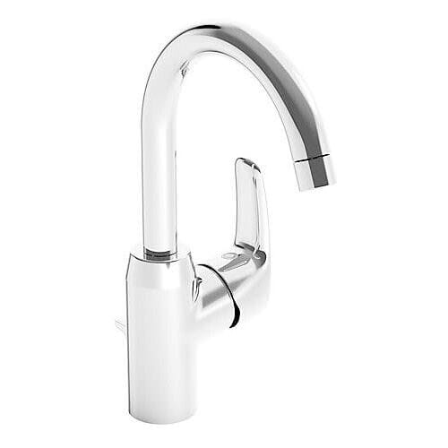 Hansa Hansapinto wastafelkraan m. 120° draaibare uitloop 14.8cm met waste chroom