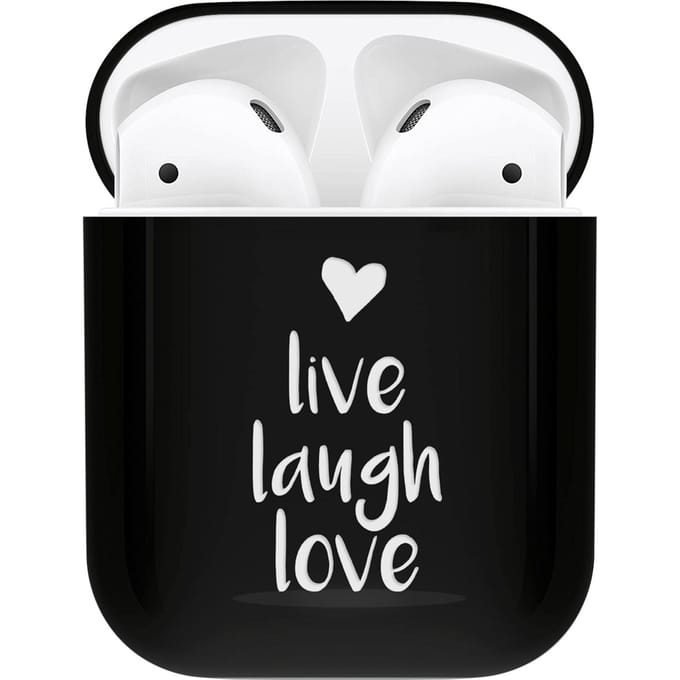 imoshion Design Hardcover Case voor de Apple AirPods 1 / 2 - Live Laugh Love