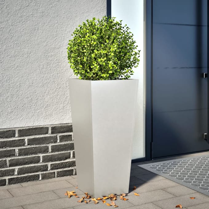 vidaXL - Plantenbak - 35x35x75 - cm - roestvrij - staal