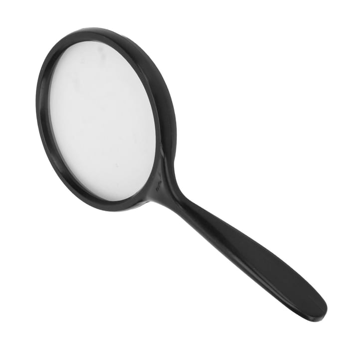 Loupe portative 3x ergonomique à manivelle pour personnes âgées pour la lecture