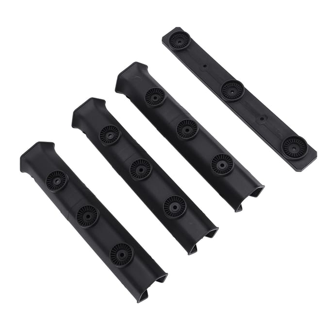 Wandmontage Hengelhouder Plastic Hengel Steun Buis Link Opbergrek met Schroef black