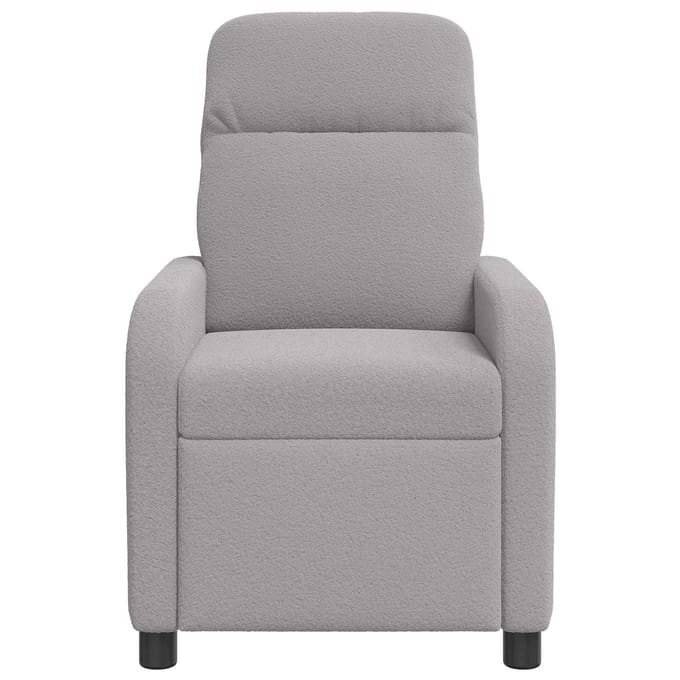 vidaXL - Recliner - Lichtgrijs - Bouclé