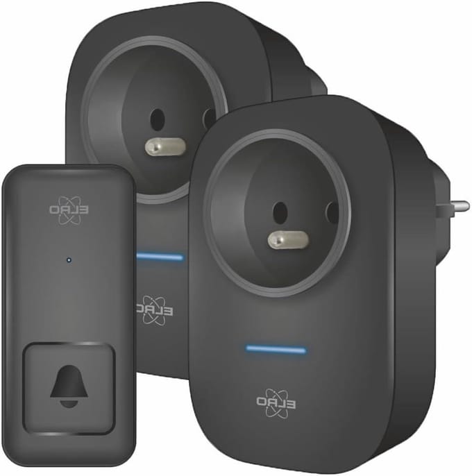 Draadloze Deurbel Set - Plug-in Ontvanger - Altijd Horen - 150 Meter Bereik - 2 Ontvangers - Wit