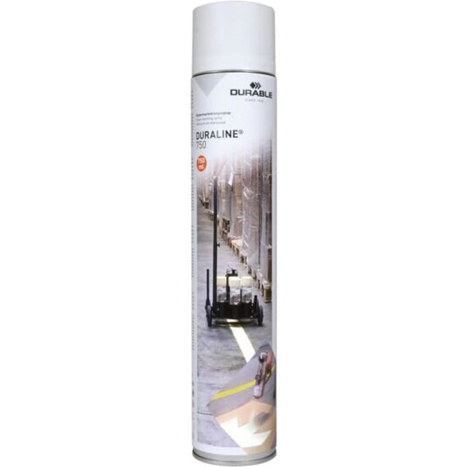 Vloermarkeerspray Durable DURALINE®, inhoud 750 ml, wit zoals RAL 9003