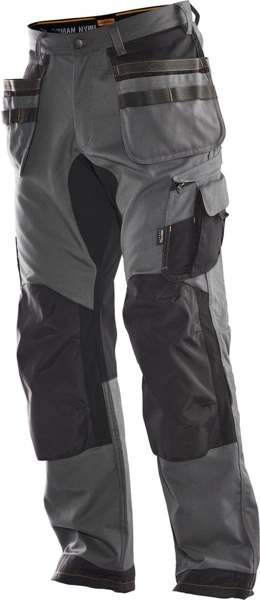 Jobman 2164 Werkbroek Stretch - Maat 48 - Grijs/Zwart