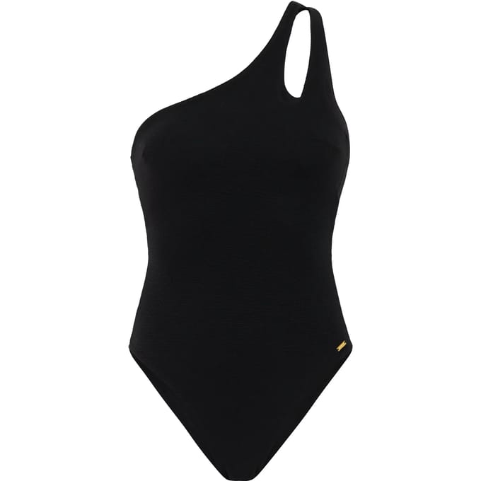 Protest PRTRun - Badpak Dames - One shoulder - Normale pasvorm - Uitneembare vulling - Medium dekking - Zwart
