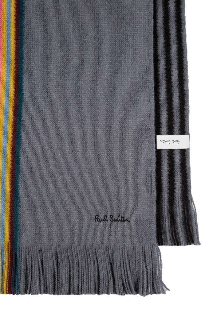 Paul Smith Scarf Multi Edge Reversible Slate Taglia: OS | Outlet | Uomo