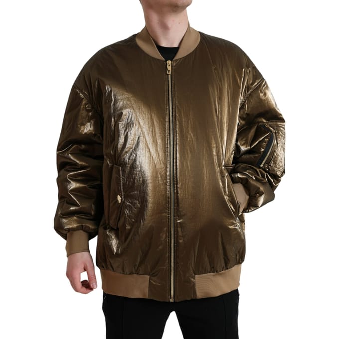 Bomberjack met Metallic Stijl