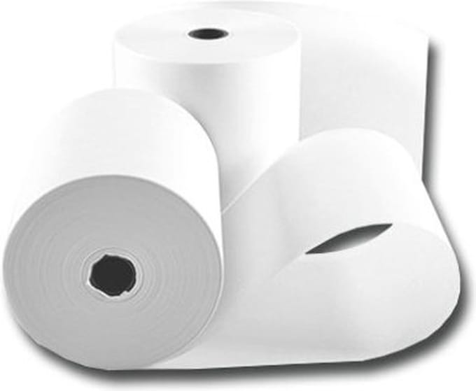 Kassarollen wit houtvrij 76 x 70 x 12 mm - 50 rollen per doos