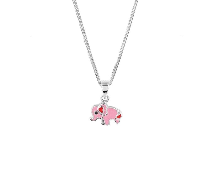 Zilver Gerhodineerde Collier olifant 1 1329639