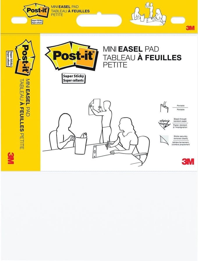 Post-it mini meeting chart | ft 45 | 7 cm x 38 | 1 cm | blanco
