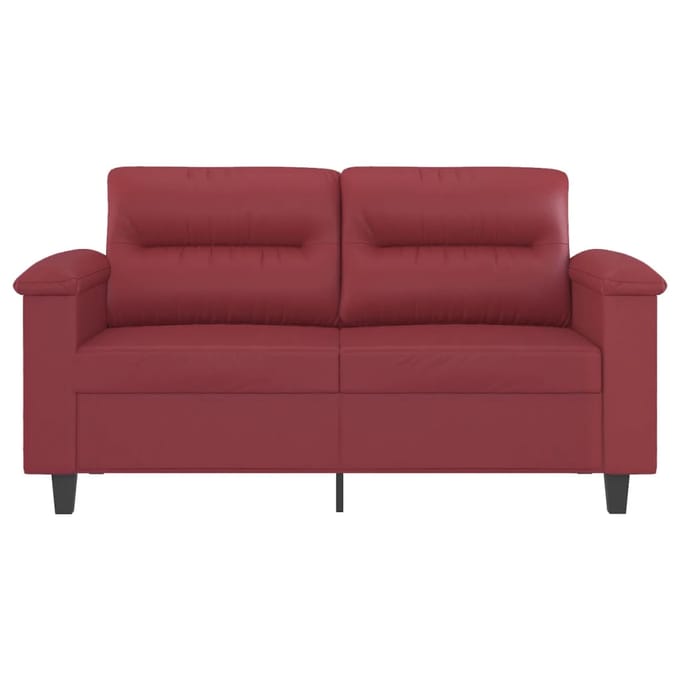 vidaXL - Tweezitsbank - 120 - cm - kunstleer - wijnrood