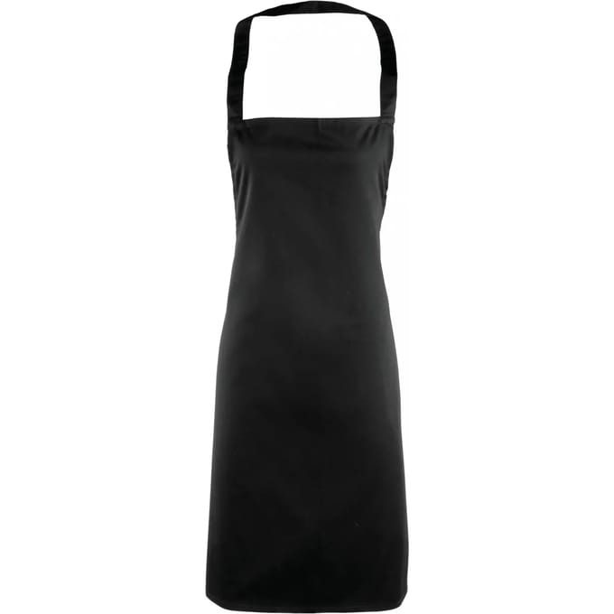 Schort/Tuniek/Werkblouse Unisex One Size Premier Black 80% Polyester, 20% Katoen