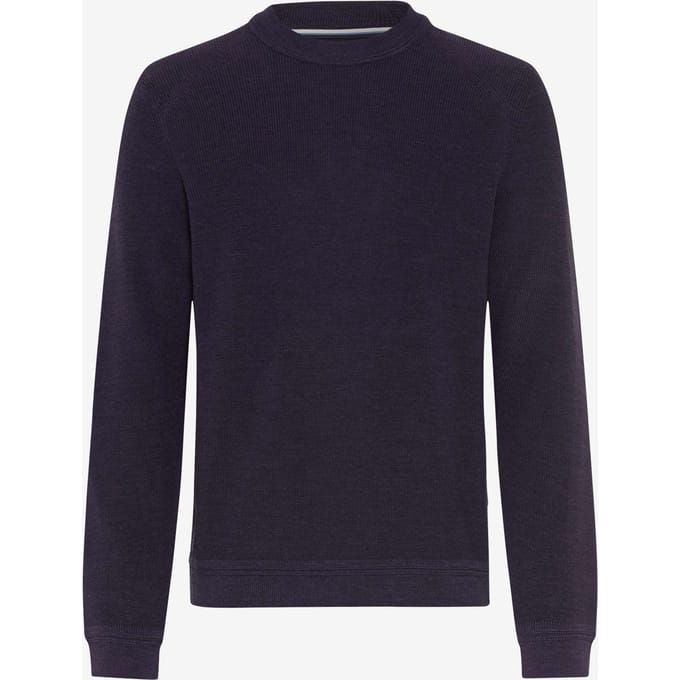Brax Heren Trui  Style ROY plum, donkerpaars, maat XS