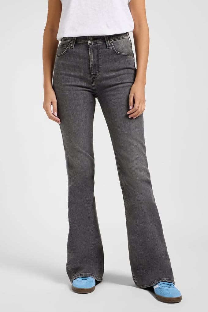 Lee Breese Faded Paint Jeans Größe: W33L33 | Ausgestellte Hosen Outlet | Damen