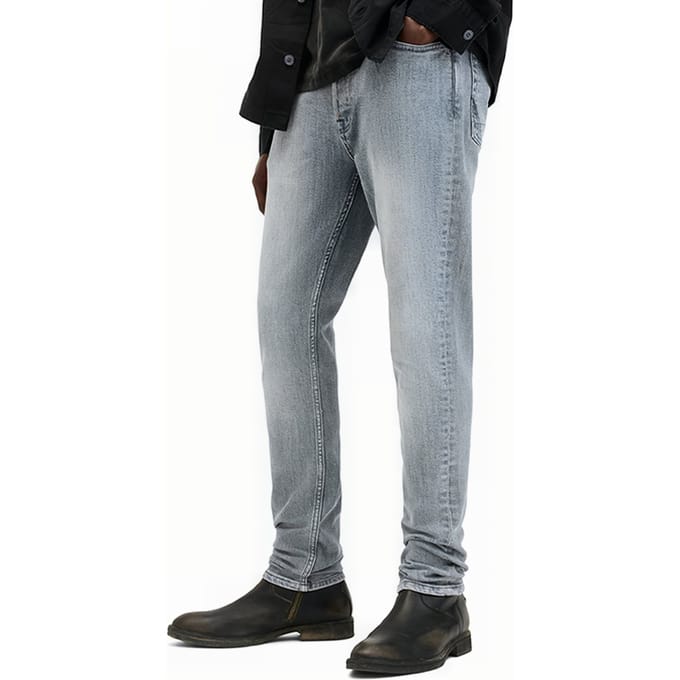 AllSaints Cigarette Grey Größe: W28L32 | Slim Jeans Outlet | Herren | Grau
