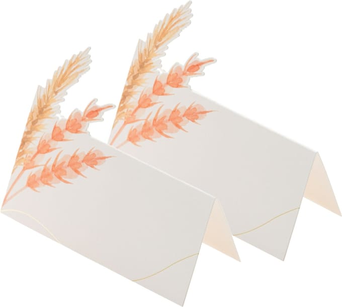 Chaks Naam/plaats kaartjes - 24x - bruiloft feest - wit - 8 x 8 cm - tafelschikking