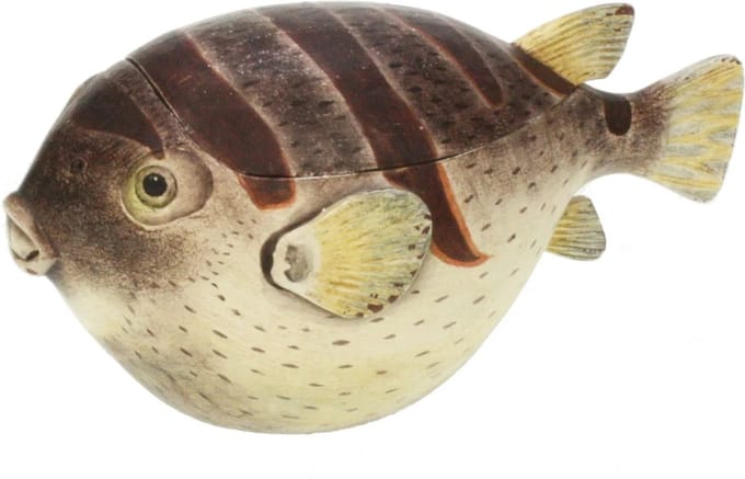 Vis doos bruin 24x12x12cm