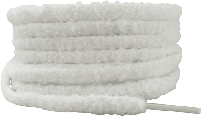 Fluffy veters 10mm Natural-White - 120cm