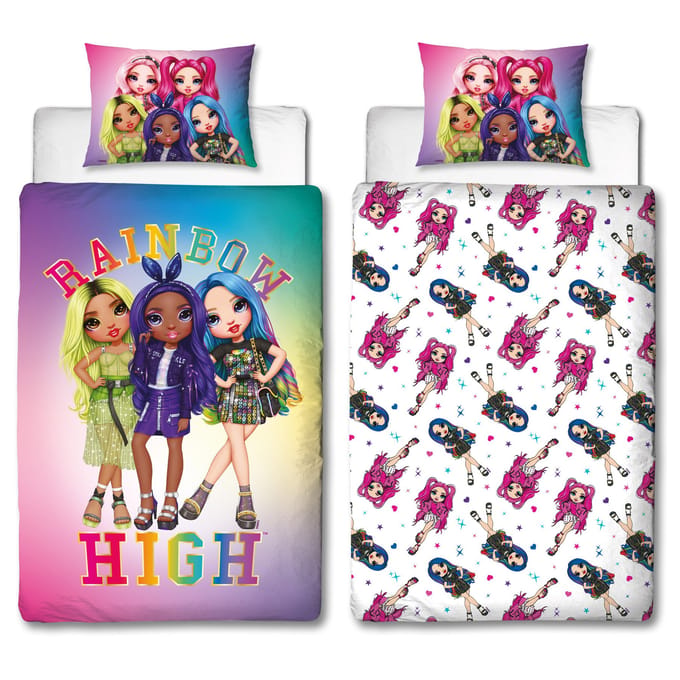 Rainbow High Dekbedovertrek - 140 x 200 cm - Polyester - Roze