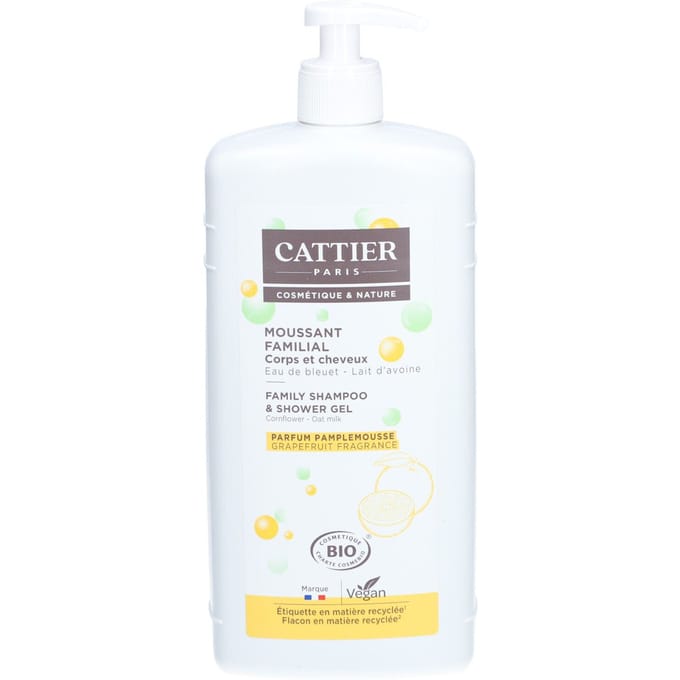 Cattier Shampoo & Douchegel voor de Hele Familie 1000 Schuim