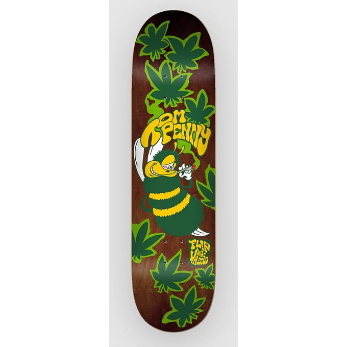 Flip High in a Haze Green 8.25"x32.31" Skateboard Deck patroon