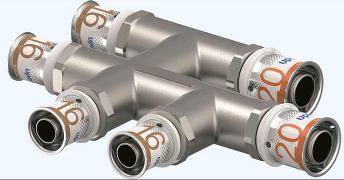 Uponor S-Press Plus Kruisstuk 20X16X16