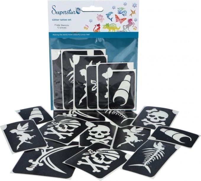 Superstar Pirate Glitter Tattooset