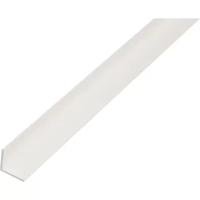 Alberts Hoekprofiel - Pvc Wit - 25x25x1,5mm 2,6m
