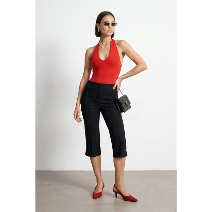 Hoge Taille Capri Sigarettentrousers