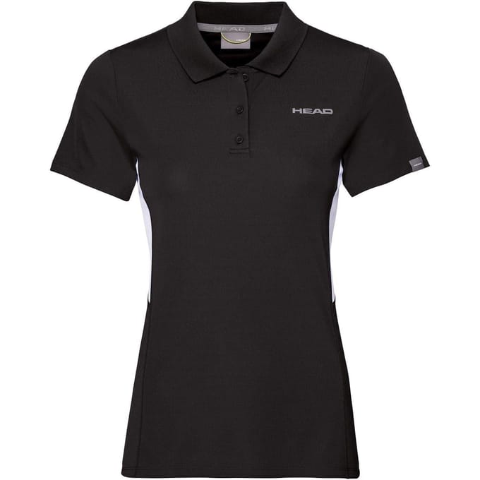 Head Tech-poloshirt voor dames van de club (Zwart)