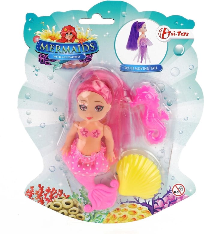 Toi-Toys Mermaids Mermaid Doll with Combs 12cm (Assorted)