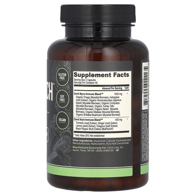 Onnit, Shroom Tech Immune, 90 capsules