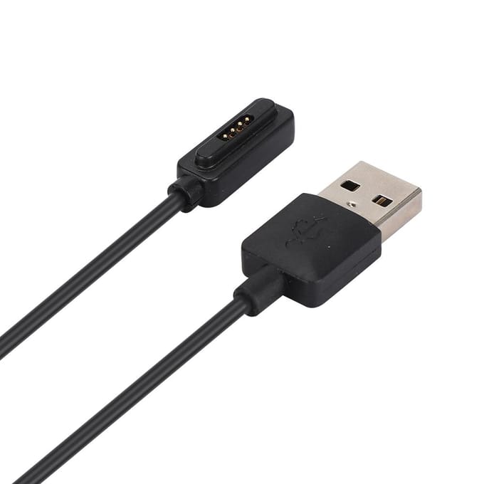2 STUKS Voor ASUS Zen Watch 2 Oplaadlijn Probe Interface Smartwatch Oplader Kabel Zwart black