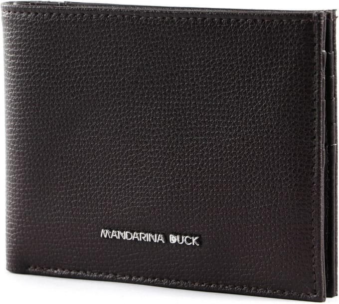 MANDARINA DUCK Leren Kaarthoes Mellow Urban Wallet Mole Donkerbruin