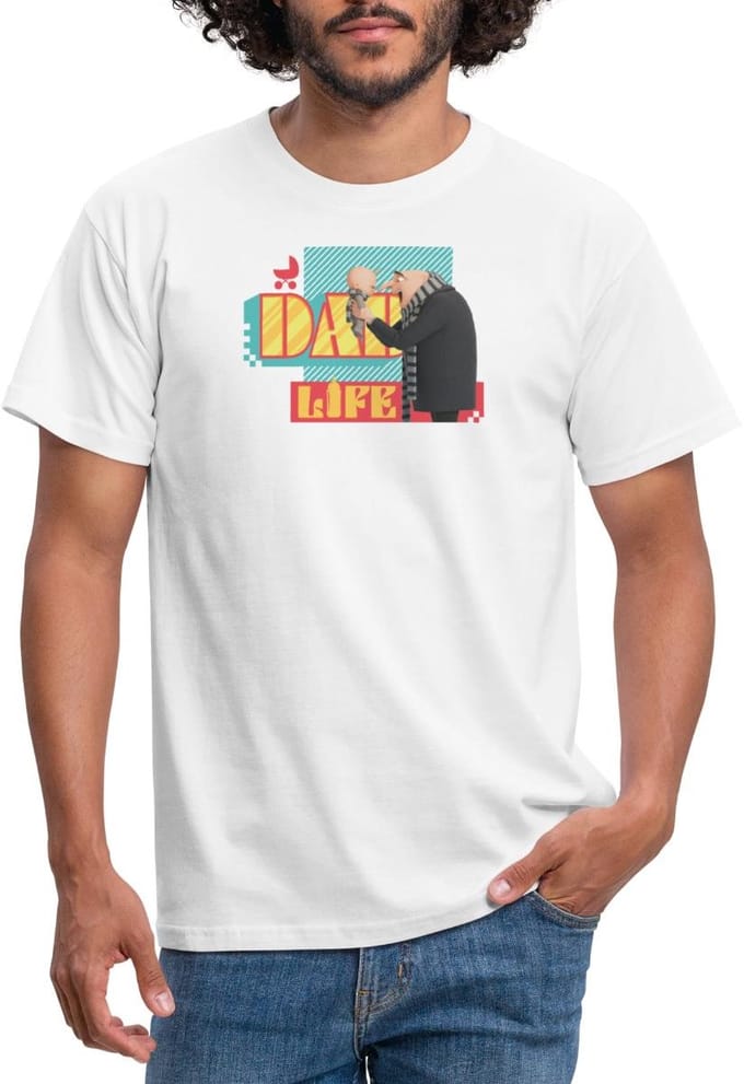 Minions Dad Life Gru En Gru Junior T-Shirt Heren