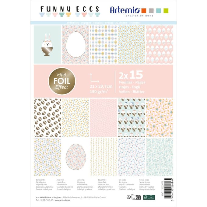 Papier blok "Funny Eggs"