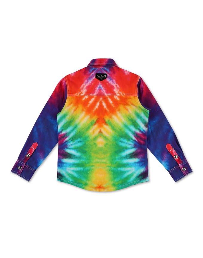 Denim Shirt Ls Tie Dye