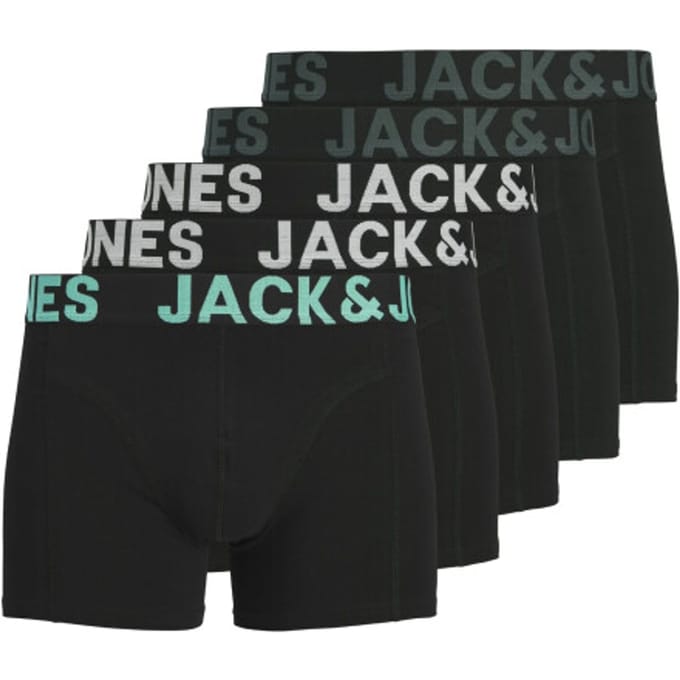 JACK&JONES ADDITIONALS - JACELIAS SOLID TRUNKS 5 PACK Heren Onderbroek
