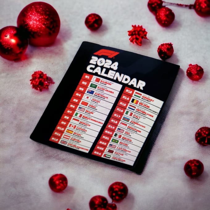 Formule 1 agenda 2024 Hervulbare Pocket Planner Organizer