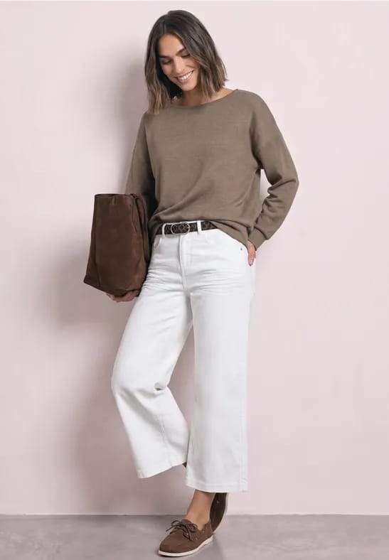Shirt met lange mouwen en elastische zoom