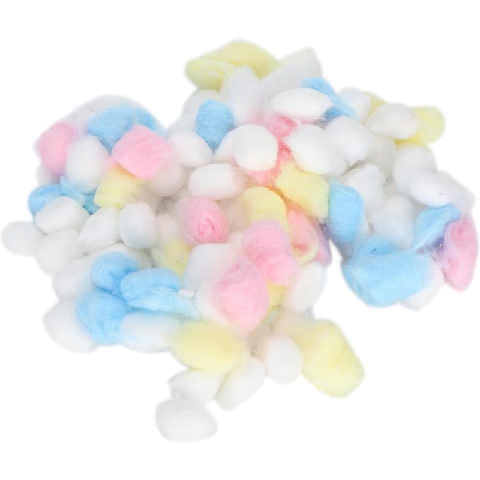 Remplissage Boules de Coton Hamster Coton Naturel Coloré Litière Chaude pour Maison d'Animaux Petits white