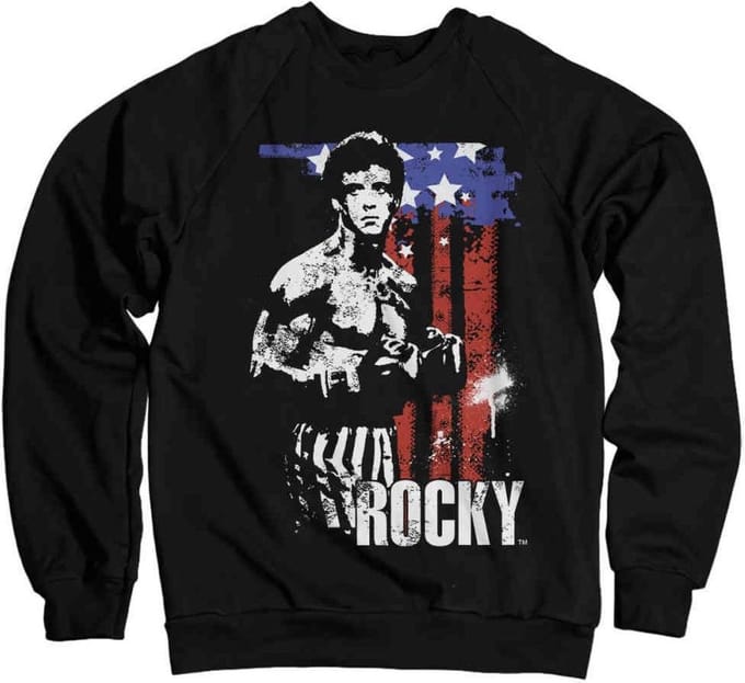 Rocky Sweater/trui -M- American Flag Zwart