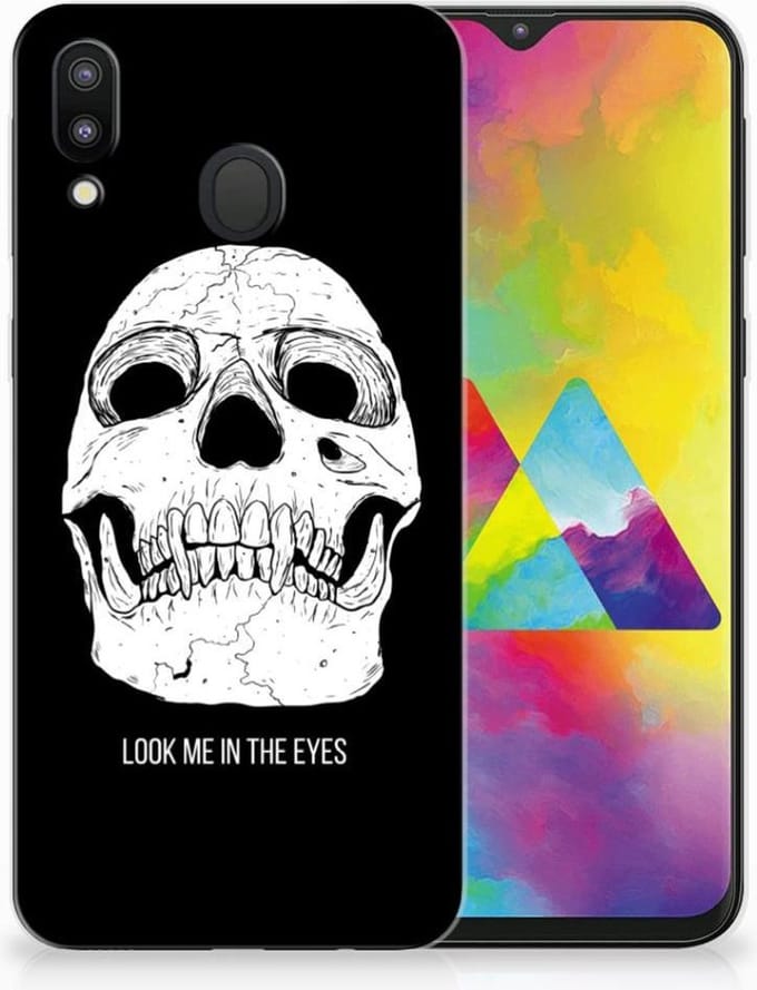 Silicone Back Case Samsung Galaxy M20 (Power) Skull Eyes