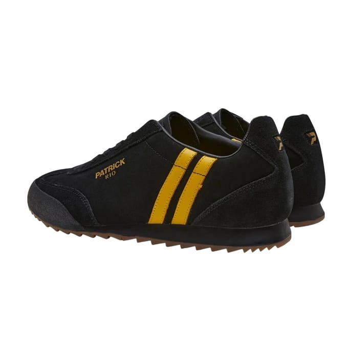 Patrick Mens Rio Suède Sneakers (Zwart/Geel)