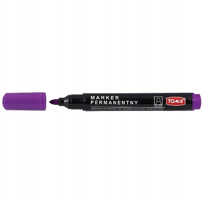 Toma Permanente Marker Paars 1,5 mm - Fleskleur