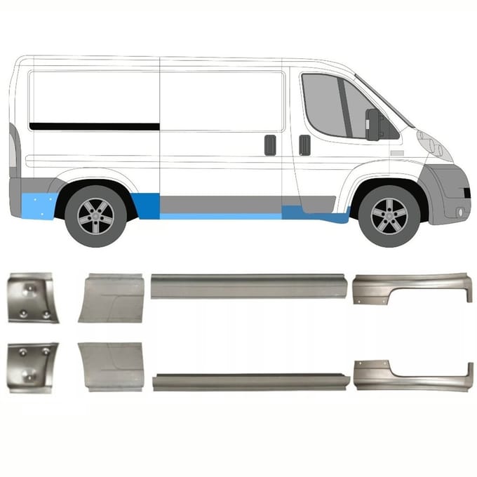 Reparatiepaneel set voor Citroen Jumper 2006-2026 / Links + Rechts