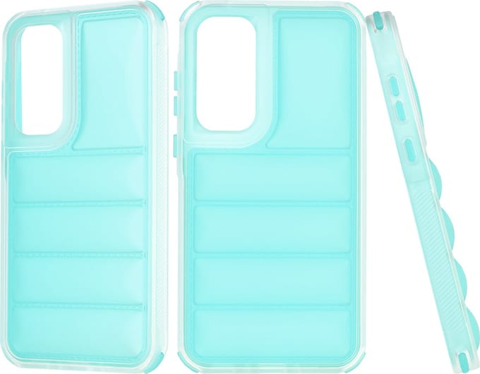 Hoesje geschikt voor Samsung Galaxy A35 - Techsuit Wave Shield Shockproof Hard Case Back Cover - Turquoise