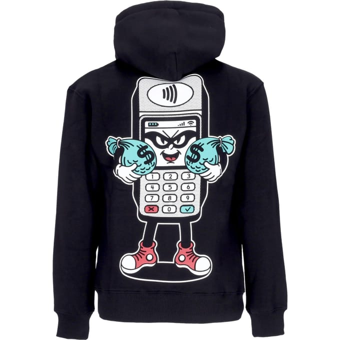 Contactloze herenhoodie zwart